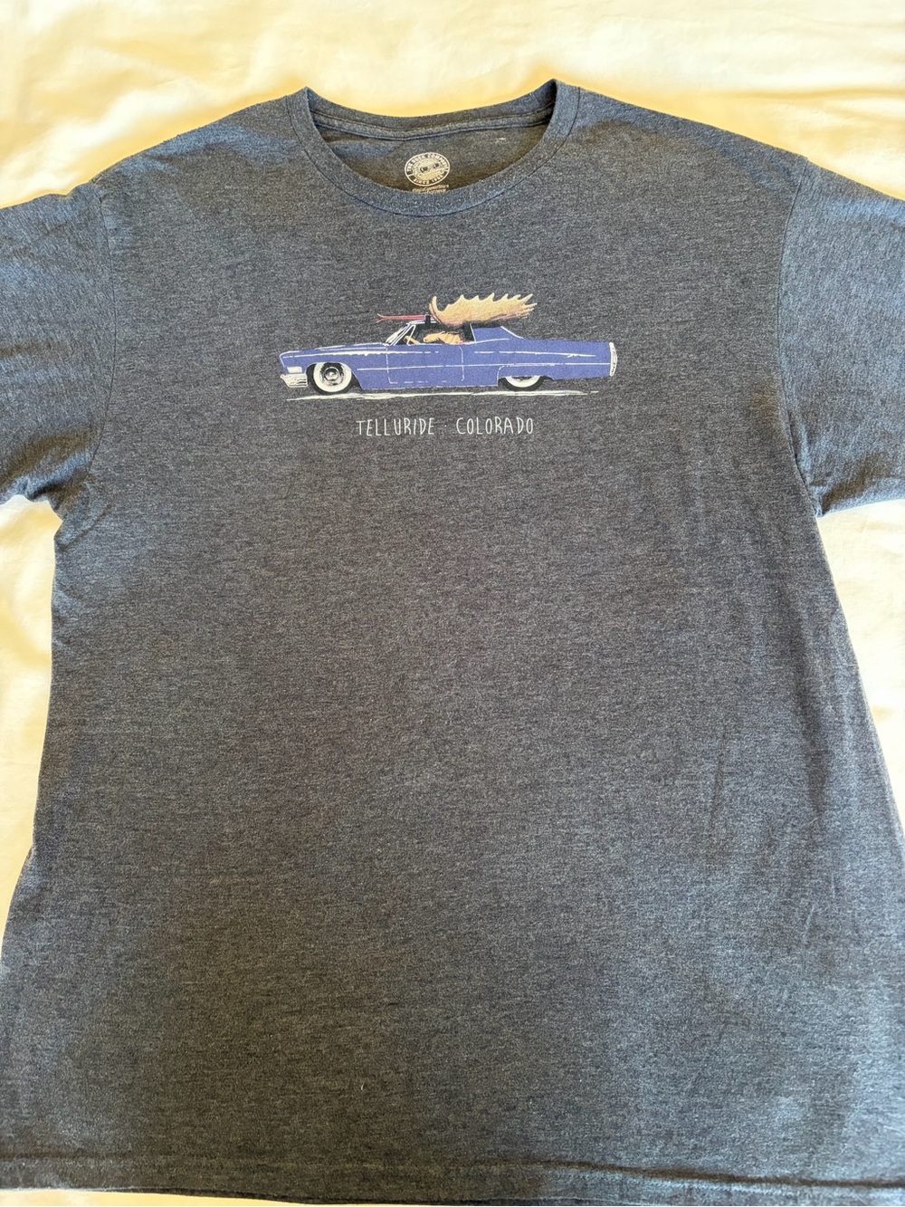 Telluride Colorado Graphic Short Sleeve Tee - Heather Blue
